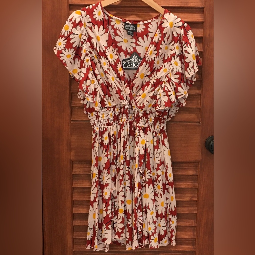 Angie Floral Flame Dress - S, M, L - NWT